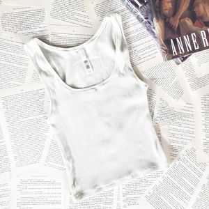 NWOT SKIMS Cotton Rib Scoop Neck Tank